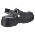 Black - Back - Amblers FS514 Unisex Clog Style Safety Shoes