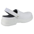 White - Side - Amblers FS512 Unisex White Clog Safety Shoes