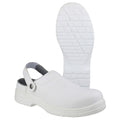 White - Pack Shot - Amblers FS512 Unisex White Clog Safety Shoes