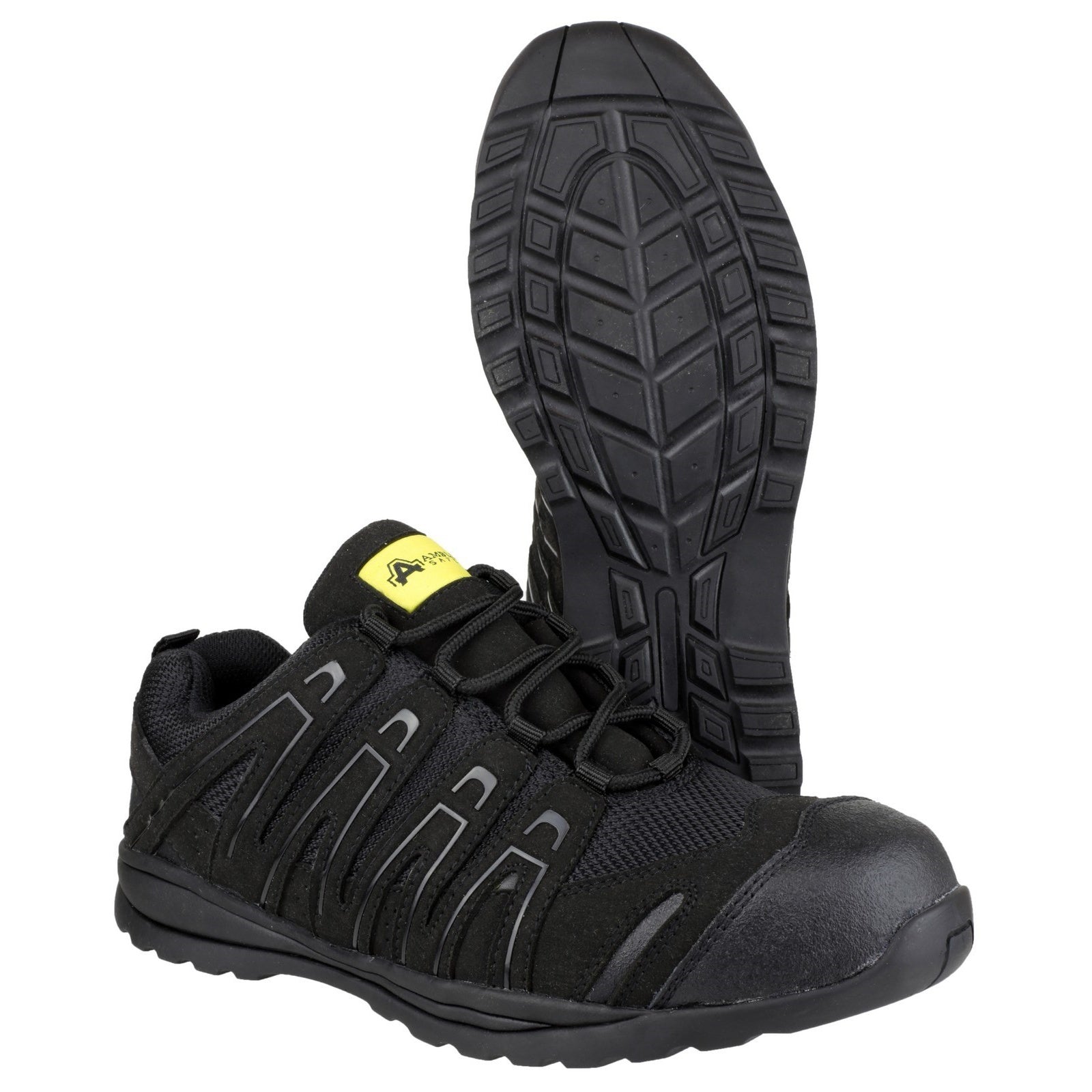 Black - Pack Shot - Amblers Safety FS40C Unisex Adults Safety Trainers