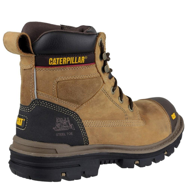 Beige - Side - Caterpillar Gravel 6 Inch Mens Dark Beige Safety Boots