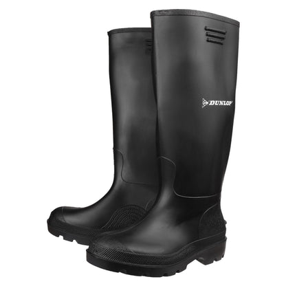 Black - Pack Shot - Dunlop 380PP Pricemaster Unisex Wellington Boots