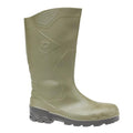 Green-Black - Back - Dunlop Devon Unisex Green Safety Wellington Boots