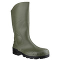 Green-Black - Front - Dunlop Devon Unisex Green Safety Wellington Boots