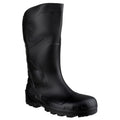 Black - Front - Dunlop Devon Unisex Black Safety Wellington Boots