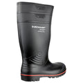 Black - Side - Dunlop Acifort Unisex Heavy Duty Full Safety Wellington Boots A442031