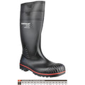 Black - Close up - Dunlop Acifort Unisex Heavy Duty Full Safety Wellington Boots A442031