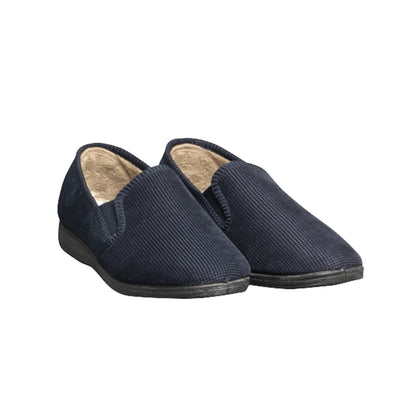 Navy - Side - Mirak Tim Mens Slippers