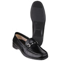Black - Close up - Cotswold Barrington Ladies Loafer Slip On Shoes