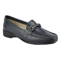 Navy - Front - Cotswold Barrington Ladies Loafer Slip On Shoes