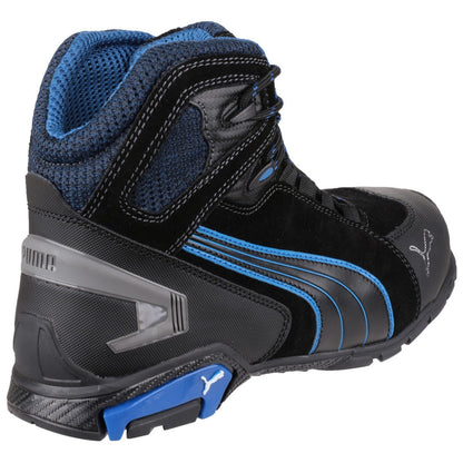 Black - Side - Puma Safety Rio Mid Mens Safety Boots