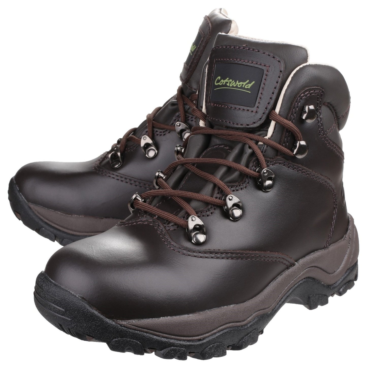 Brown - Pack Shot - Cotswold Womens-Ladies Winstone Lace Up Boots
