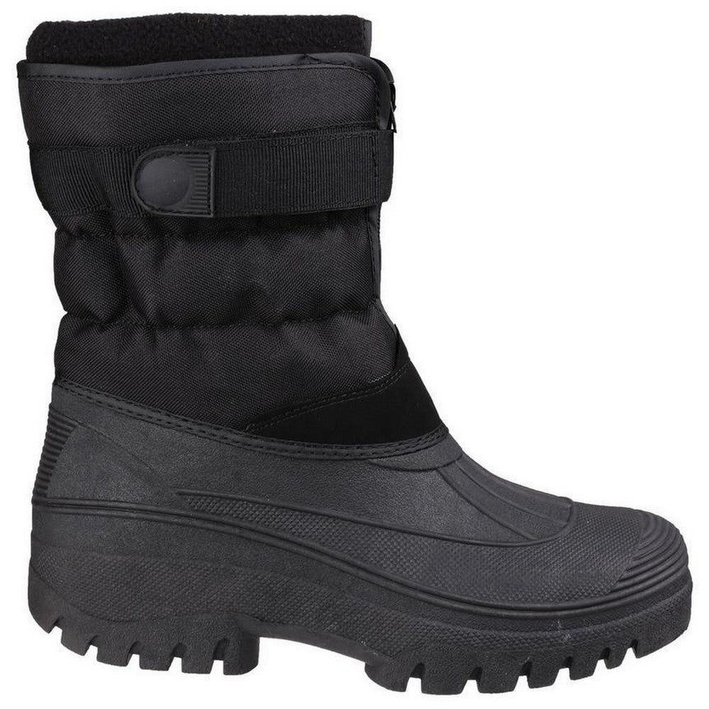 Black - Back - Cotswold Mens Chase Snow Boots