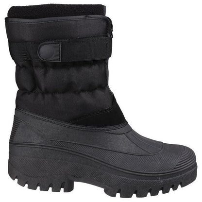 Black - Back - Cotswold Mens Chase Snow Boots