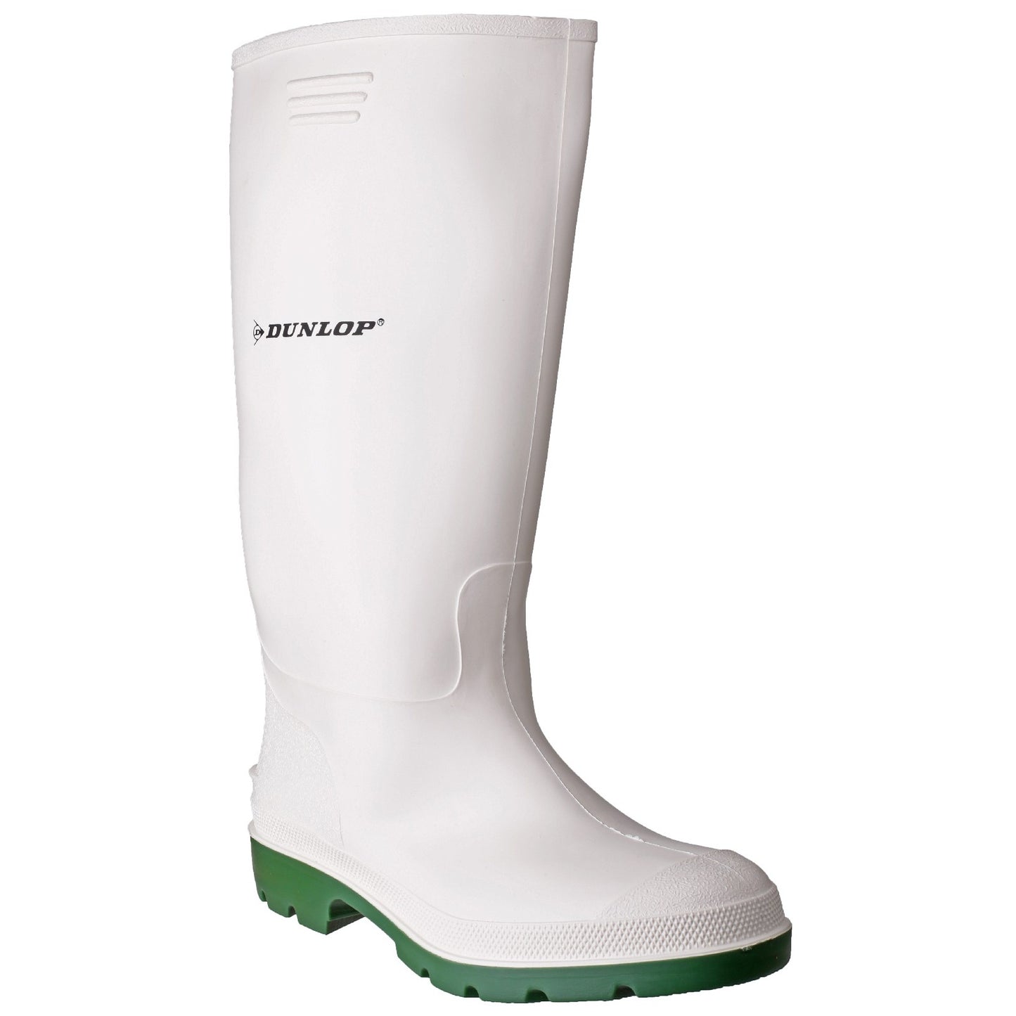 White-Green - Front - Dunlop Mens Pricemastor 380BV Wellington Boots