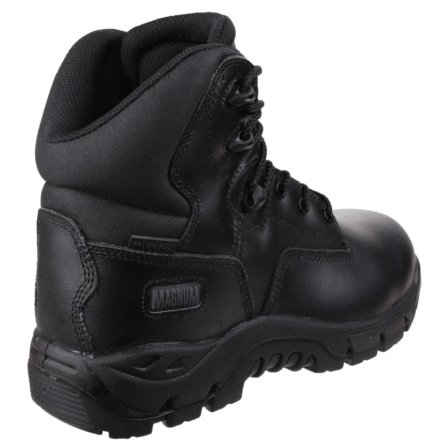 Black - Side - Magnum Mens Precision Leather Safety Boots