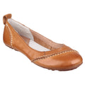 Tan - Front - Hush Puppies Womens-Ladies Janessa Slip On Pumps