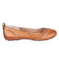 Tan - Back - Hush Puppies Womens-Ladies Janessa Slip On Pumps