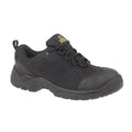 Black - Front - Amblers Steel Unisex FS214 Black Safety Trainer - Mens Womens Shoes