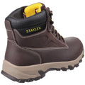 Brown - Back - Stanley Mens Tradesman Lace Up Penetration Resistant Safety Boots