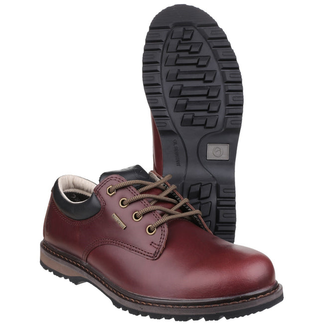 Chestnut Brown - Pack Shot - Cotswold Mens Stonesfield Lace Up Waterproof Hiking Shoes