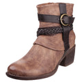 Tan - Lifestyle - Divaz Womens-Ladies Vado Ankle Boots
