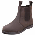 Brown - Lifestyle - Amblers Childrens-Kids Pull On Leather Ankle Boots