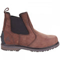 Brown - Back - Amblers Mens AS148 Sperrin Pull On Safety Dealer Boots