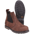 Brown - Close up - Amblers Mens AS148 Sperrin Pull On Safety Dealer Boots