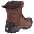 Brown - Side - Amblers Mens AS995 Pillar Composite Waterproof Zip Safety Hi-Boot