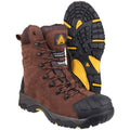 Brown - Lifestyle - Amblers Mens AS995 Pillar Composite Waterproof Zip Safety Hi-Boot