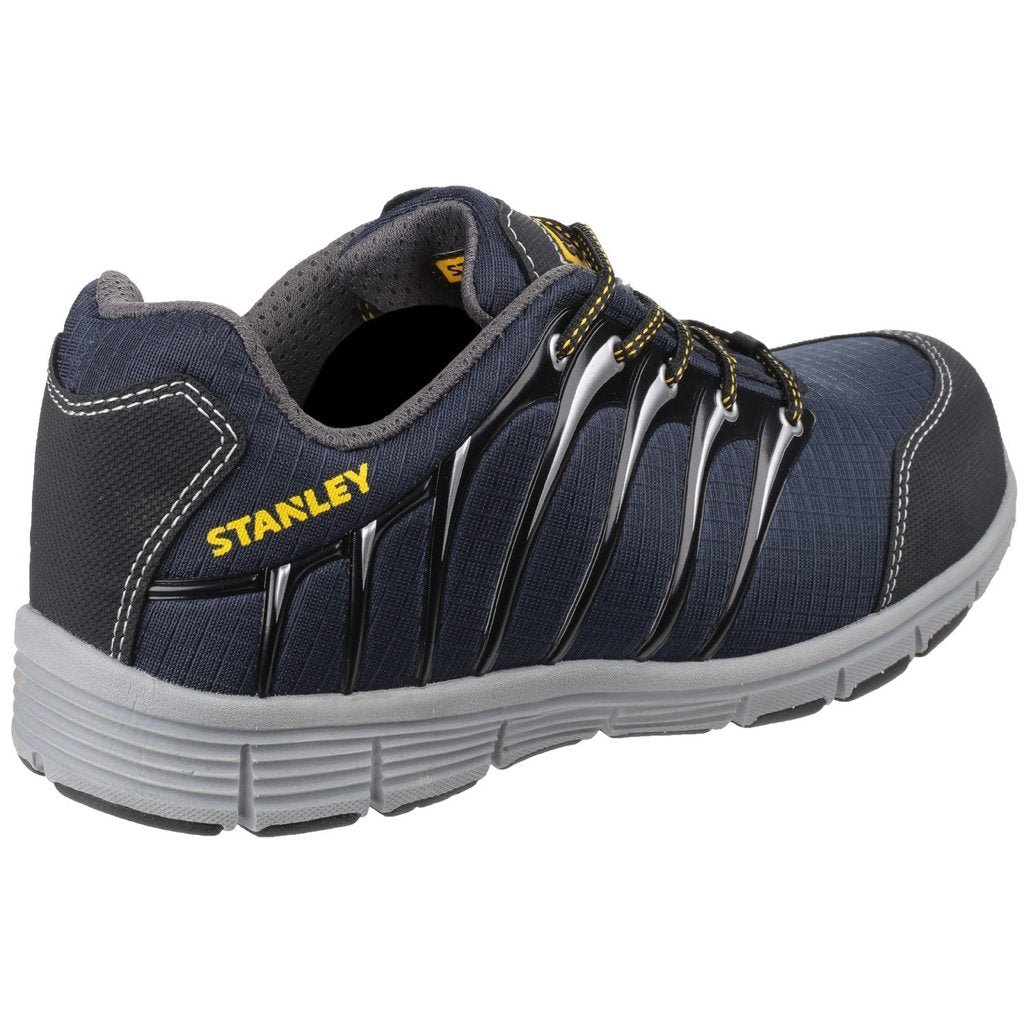 Navy-Grey - Back - Stanley Mens Globe Lace Up Safety Trainers