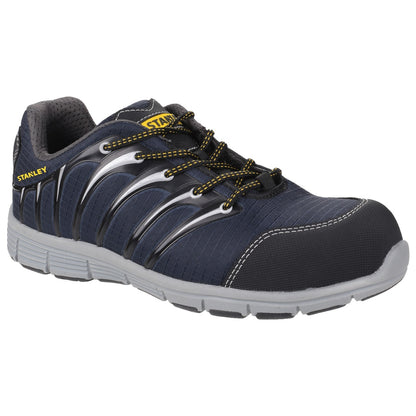 Navy-Grey - Front - Stanley Mens Globe Lace Up Safety Trainers