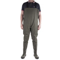 Green - Back - Amblers Mens Tyne Chest Safety Wader Wellingtons