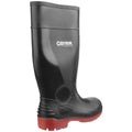 Black-Red - Side - Centek Unisex FS338 Compactor Waterproof Safety Wellington Boots