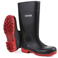 Black-Red - Front - Centek Unisex FS338 Compactor Waterproof Safety Wellington Boots