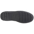 Black - Side - Fleet & Foster Mens John Twin Gusset Memory Foam Slipper