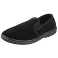 Black - Lifestyle - Fleet & Foster Mens John Twin Gusset Memory Foam Slipper