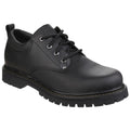 Black - Front - Skechers Mens Tom Cats Lace Up Flat Shoes