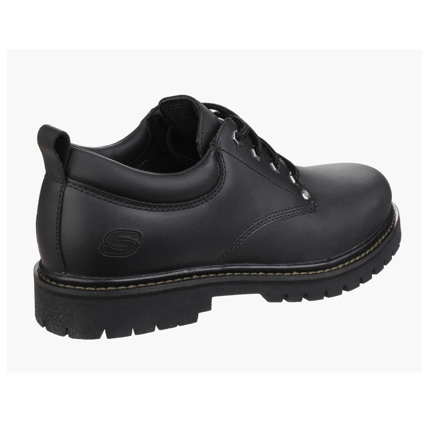 Black - Back - Skechers Mens Tom Cats Lace Up Flat Shoes