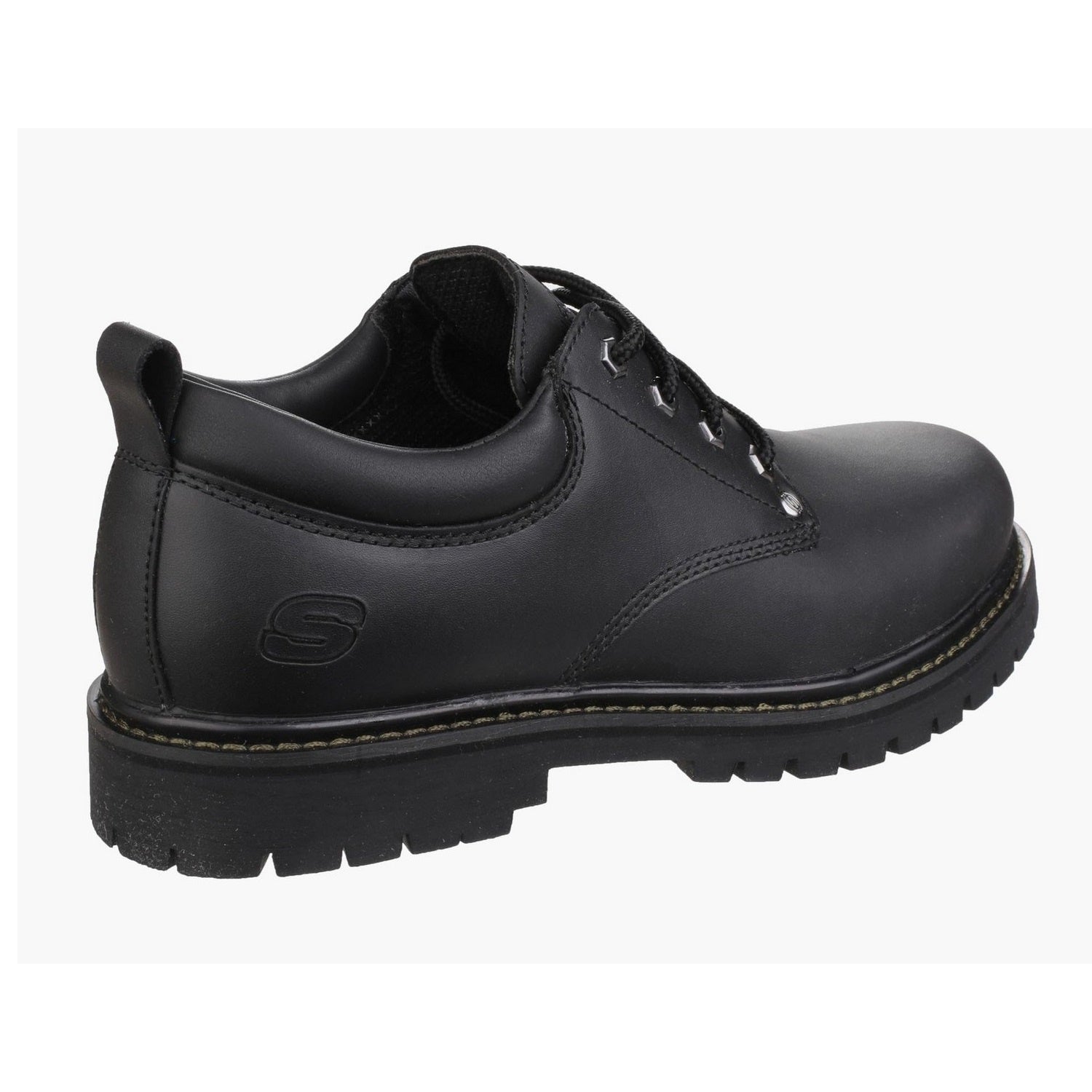 Black - Back - Skechers Mens Tom Cats Lace Up Flat Shoes
