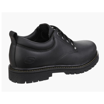 Black - Back - Skechers Mens Tom Cats Lace Up Flat Shoes