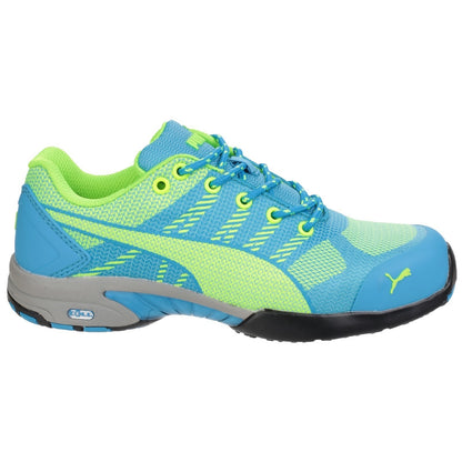 Blue - Back - Puma Safety Womens-Ladies Celerity Knit Lace Up Safety Trainers