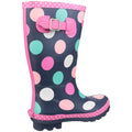 Multicoloured - Pack Shot - Cotswold Childrens Girls Dotty Spotted Wellington Boots
