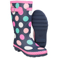 Multicoloured - Close up - Cotswold Childrens Girls Dotty Spotted Wellington Boots