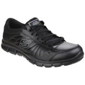 Black - Front - Skechers Occupational Womens-Ladies Eldred Slip Resistant Lace Up Work Shoes