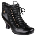 Black - Front - Hush Puppies Womens-Ladies Vivianna Lace Up Boots