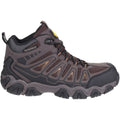 Brown - Back - Amblers Safety Mens AS801 Rockingham Waterproof Non-Metal Hiking Boots