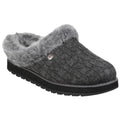 Charcoal - Front - Skechers Womens-Ladies Keepsakes Ice Angel Slip On Mule Slippers