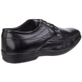 Black - Pack Shot - Fleet & Foster Mens Dave Apron Toe Oxford Formal Shoes